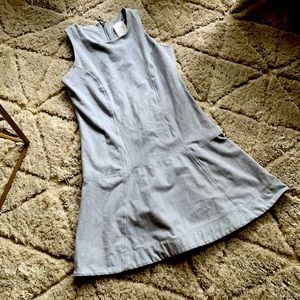 Faux Suede Lysee fit & flare dress